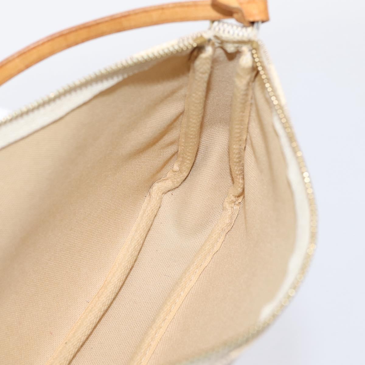 Louis Vuitton Pochette Accessoires NM Damier, White, Canvas, Clutch