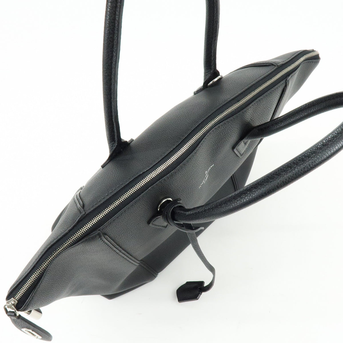 Louis Vuitton Soft Lockit Leather, Black, Leather, Handbag