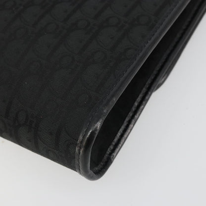 Christian Dior Vintage Trotteur Chain Canvas, Black, Canvas, Shoulder Bag
