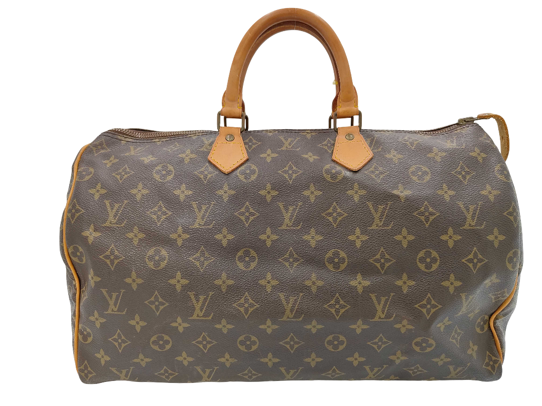Louis Vuitton Speedy Handbag Monogram Canvas, BROWN, CANVAS, Handbag