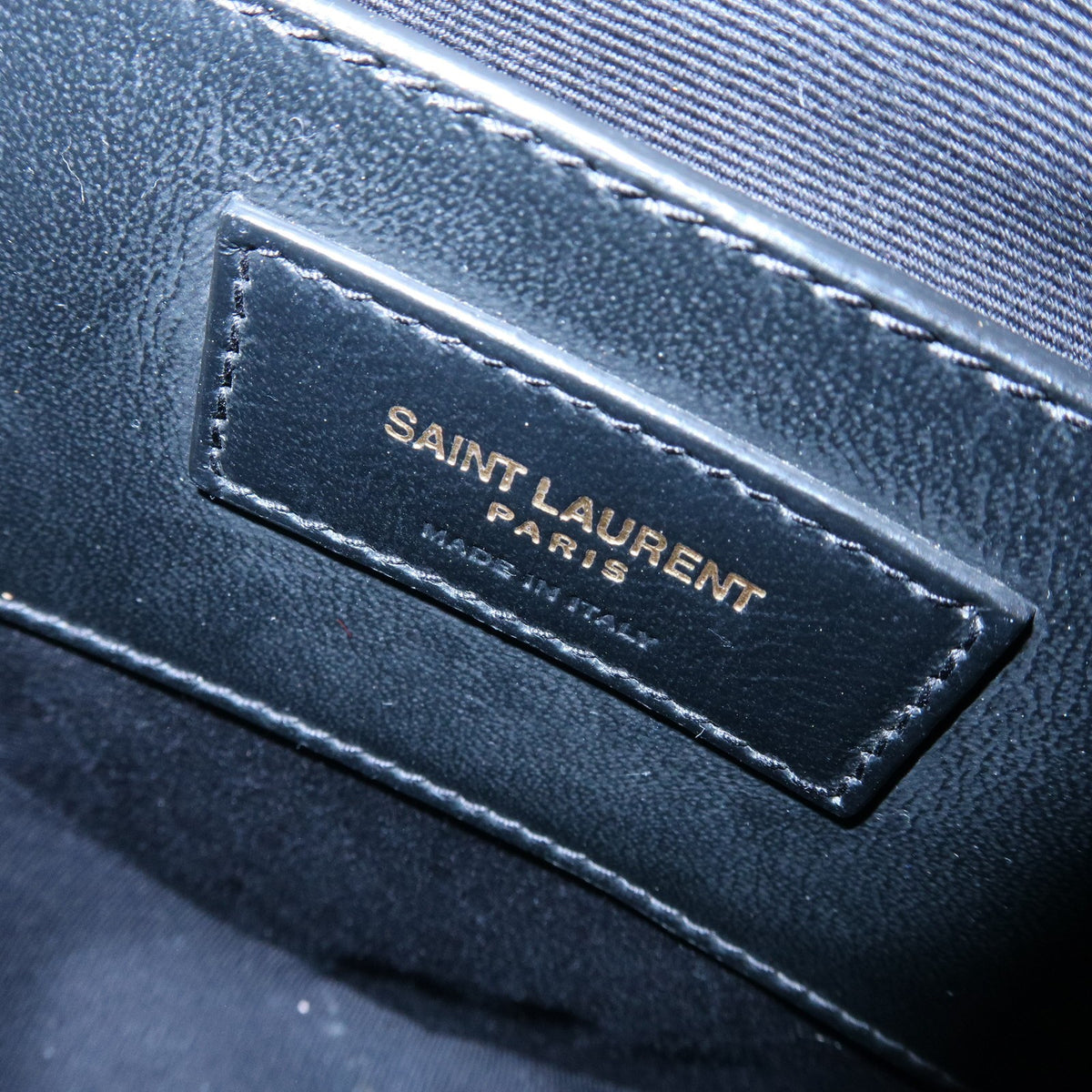 Saint Laurent Love Heart Tassel Chain Leather, Gold, Leather, Handbag