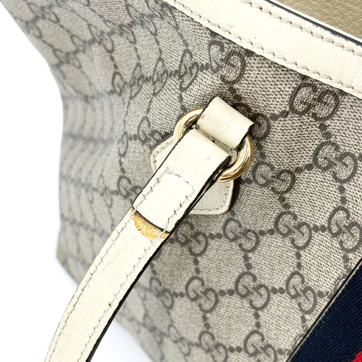Gucci Ophidia Shopping GG Coated Canvas, Beige, Canvas, Tote Bag