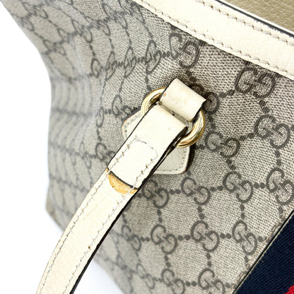 Gucci Ophidia Shopping GG Coated Canvas, Beige, Canvas, Tote Bag