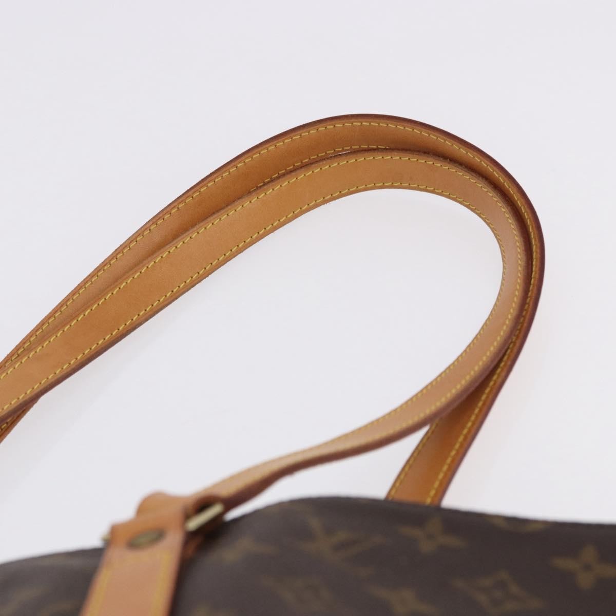 Louis Vuitton Shopping Sac Handbag Monogram, Brown, Canvas, Tote Bag