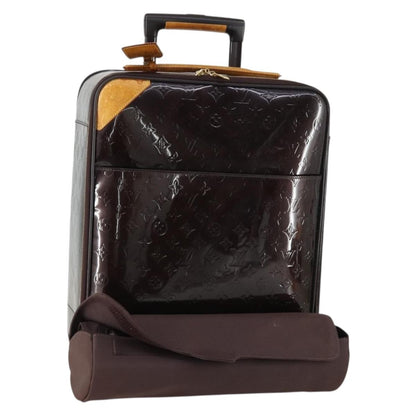 Louis Vuitton Pegase Luggage Monogram Vernis, Brown, Patent Leather, Travel Bag