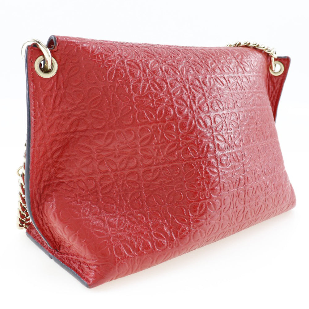 Loewe Avenue, Red, Leather, shoulder