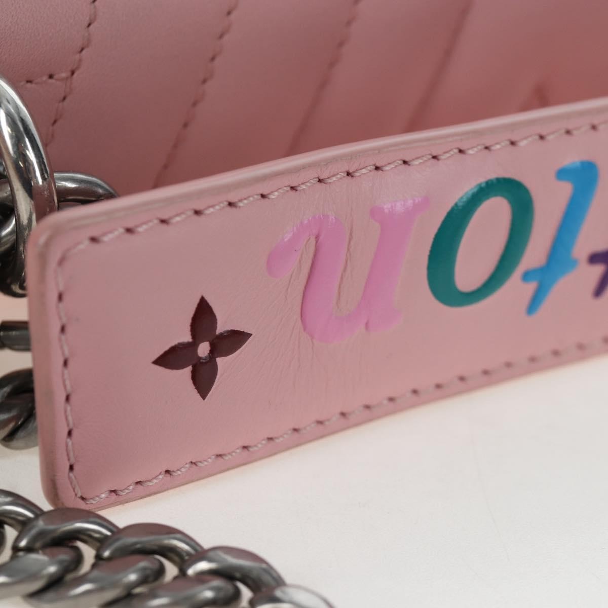 Louis Vuitton New Wave Chain Quilted Leather, Pink, Leather, Handbag