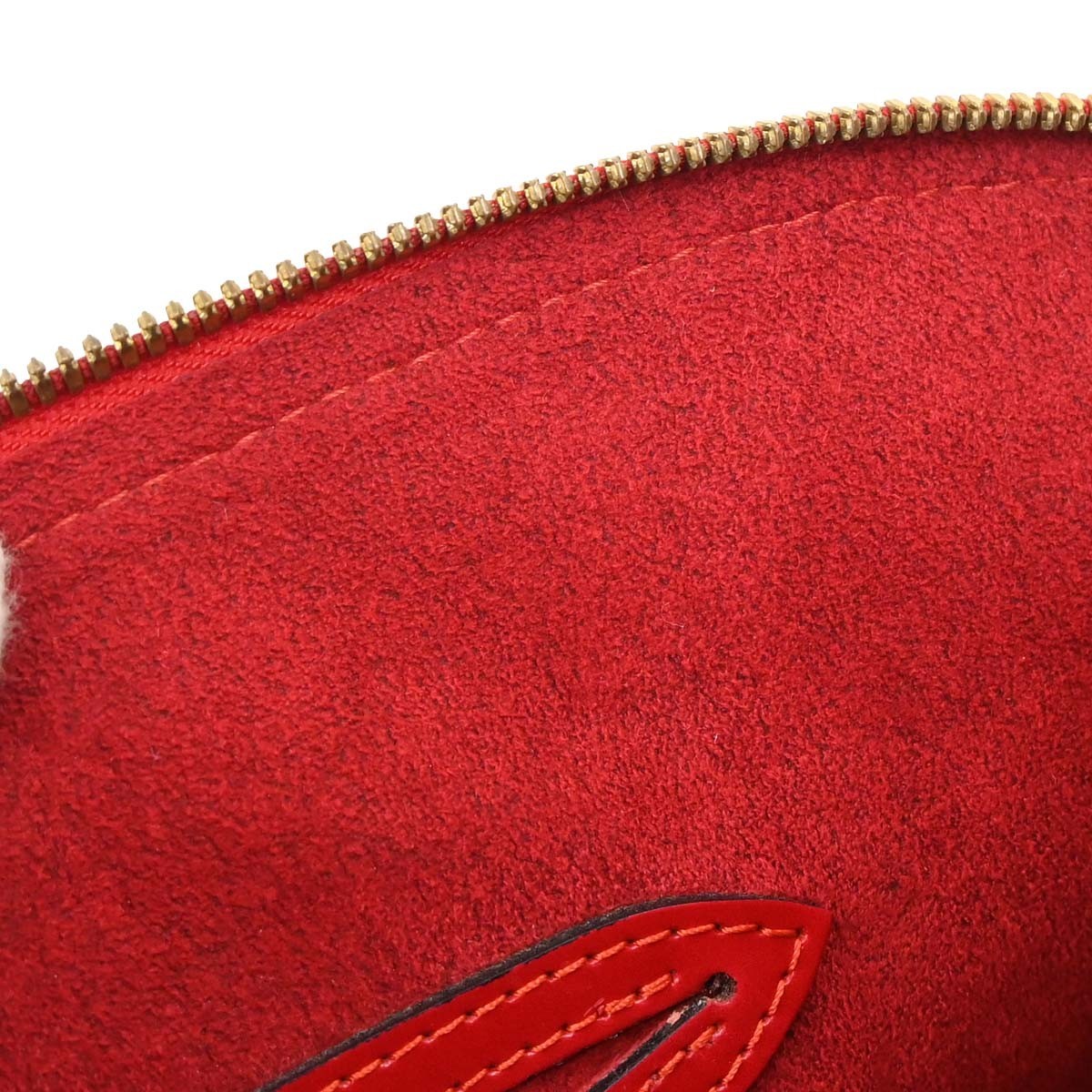 Louis Vuitton Alma Epi Leather, Red, Leather, Handbag