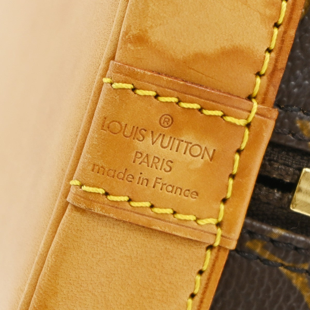 Louis Vuitton Alma Monogram Canvas, Brown, Canvas, Handbag