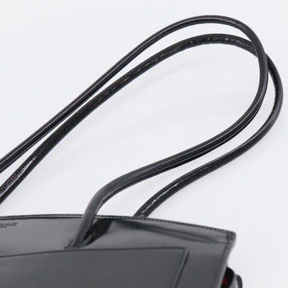 Celine Tote Leather, Black, Patent Leather, Tote Bag