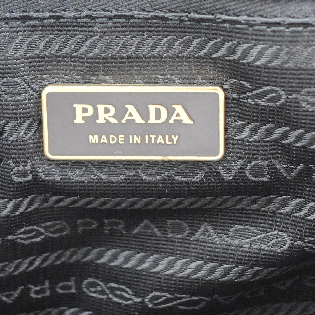 Prada Tessuto Tote nylon and leather, Black, Nylon, Handbag