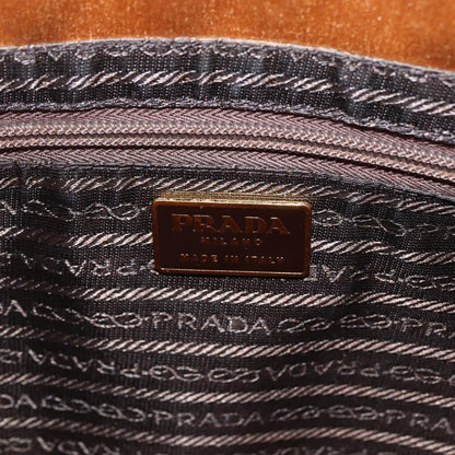 Prada Chain Satin, Gold, Satin, Shoulder Bag