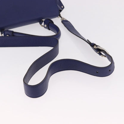 Salvatore Ferragamo Sofia Satchel Leather, Blue, Leather, Handbag