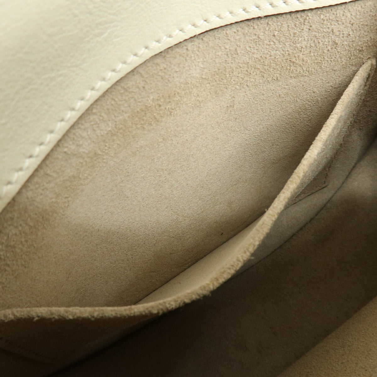 Chloe Nile Studded Suede and Leather, White, Leather, Crossbody Bag