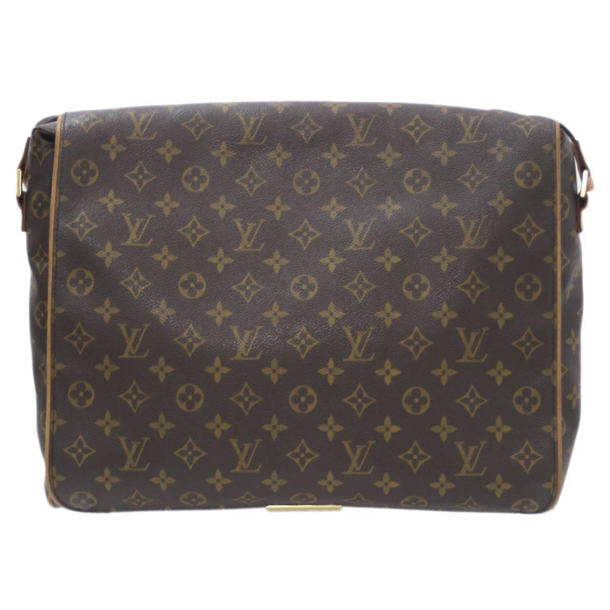 Louis Vuitton Abbesses, Brown, Canvas, shoulder