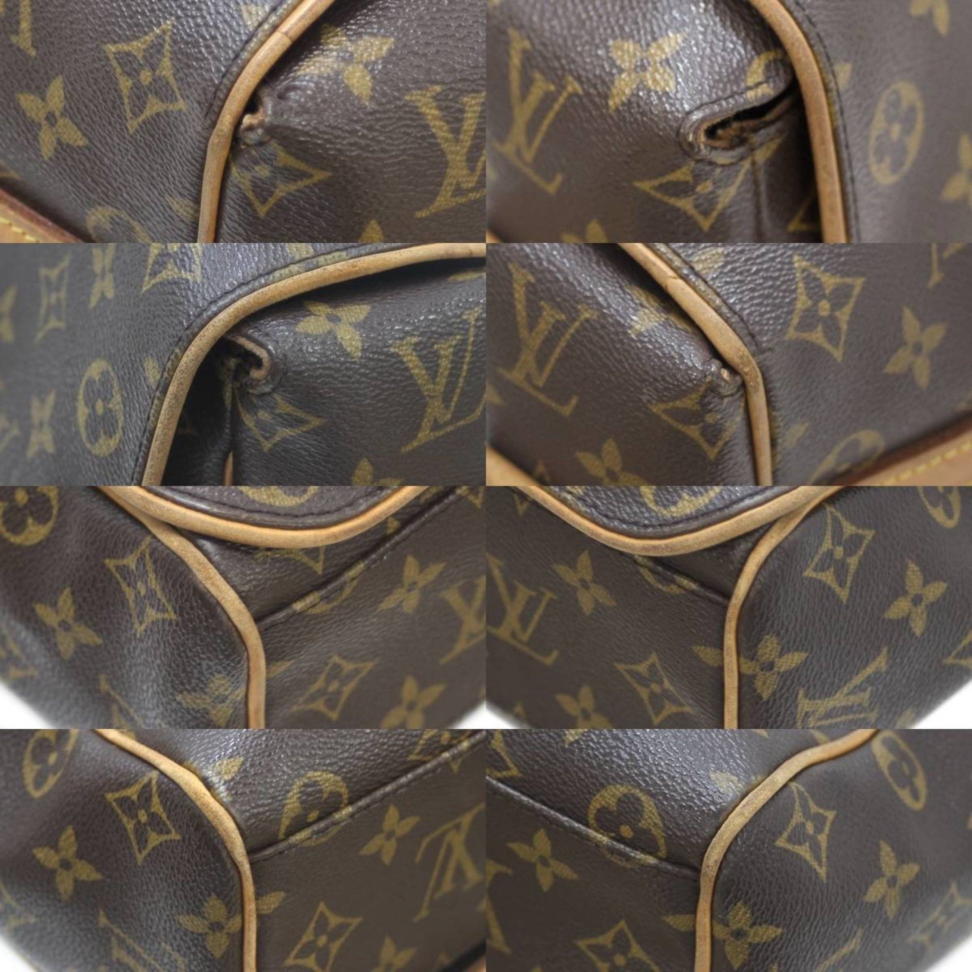 Louis Vuitton Abbesses, Brown, Canvas, shoulder