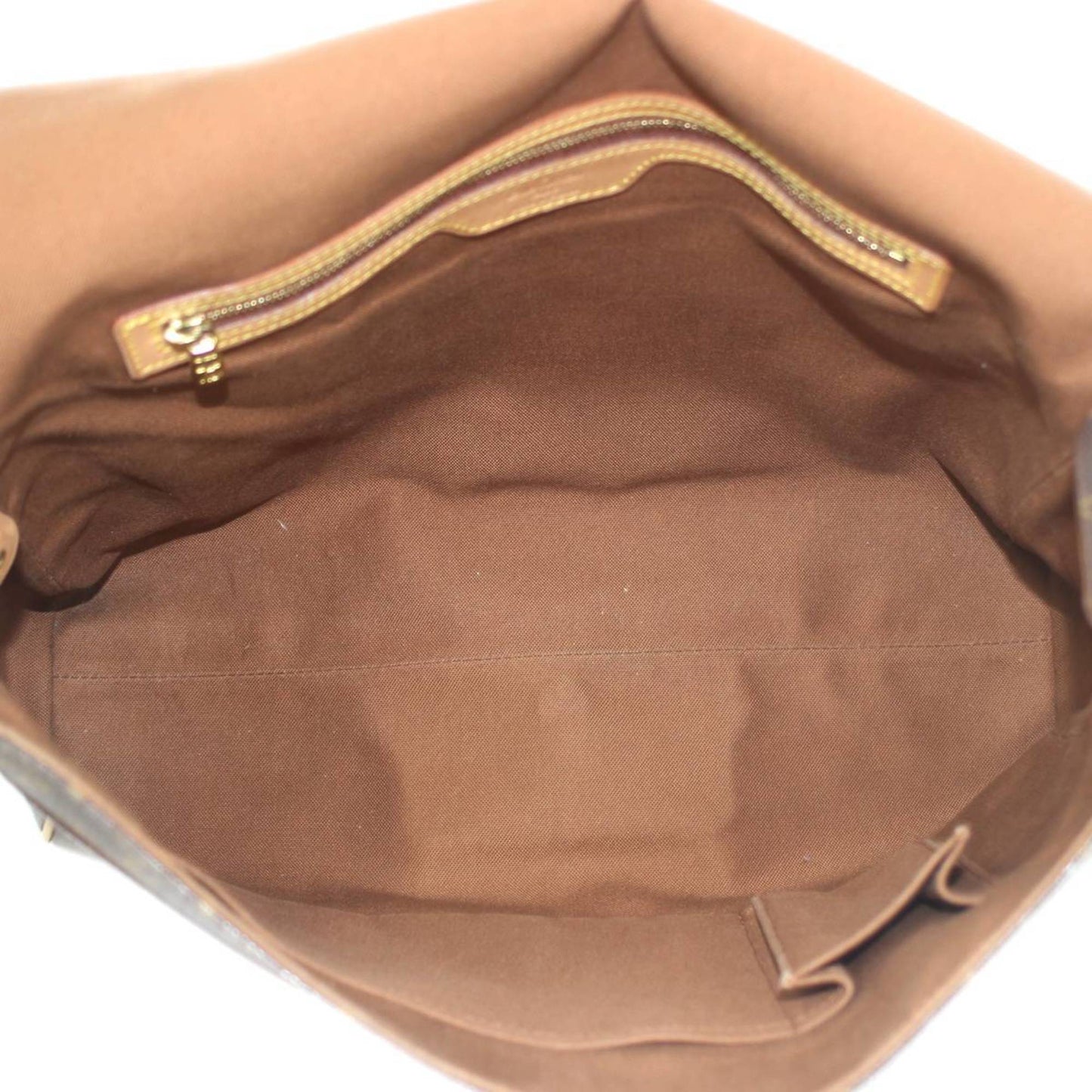 Louis Vuitton Abbesses, Brown, Canvas, shoulder