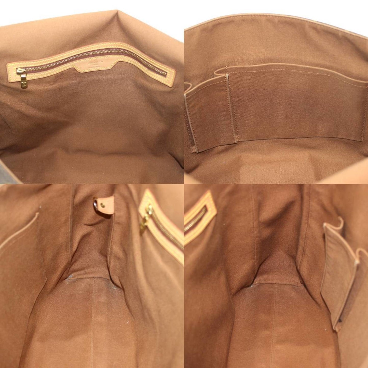 Louis Vuitton Abbesses, Brown, Canvas, shoulder