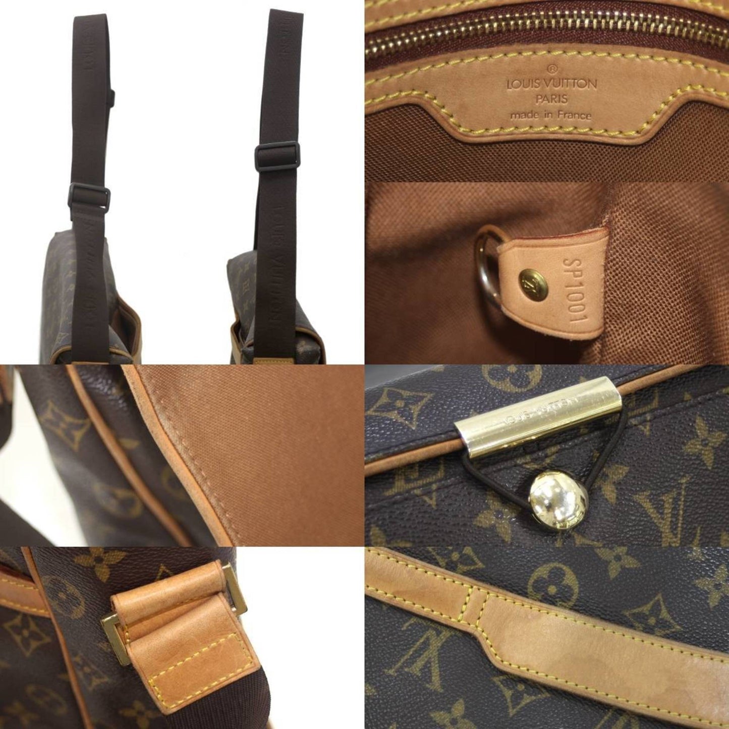 Louis Vuitton Abbesses, Brown, Canvas, shoulder