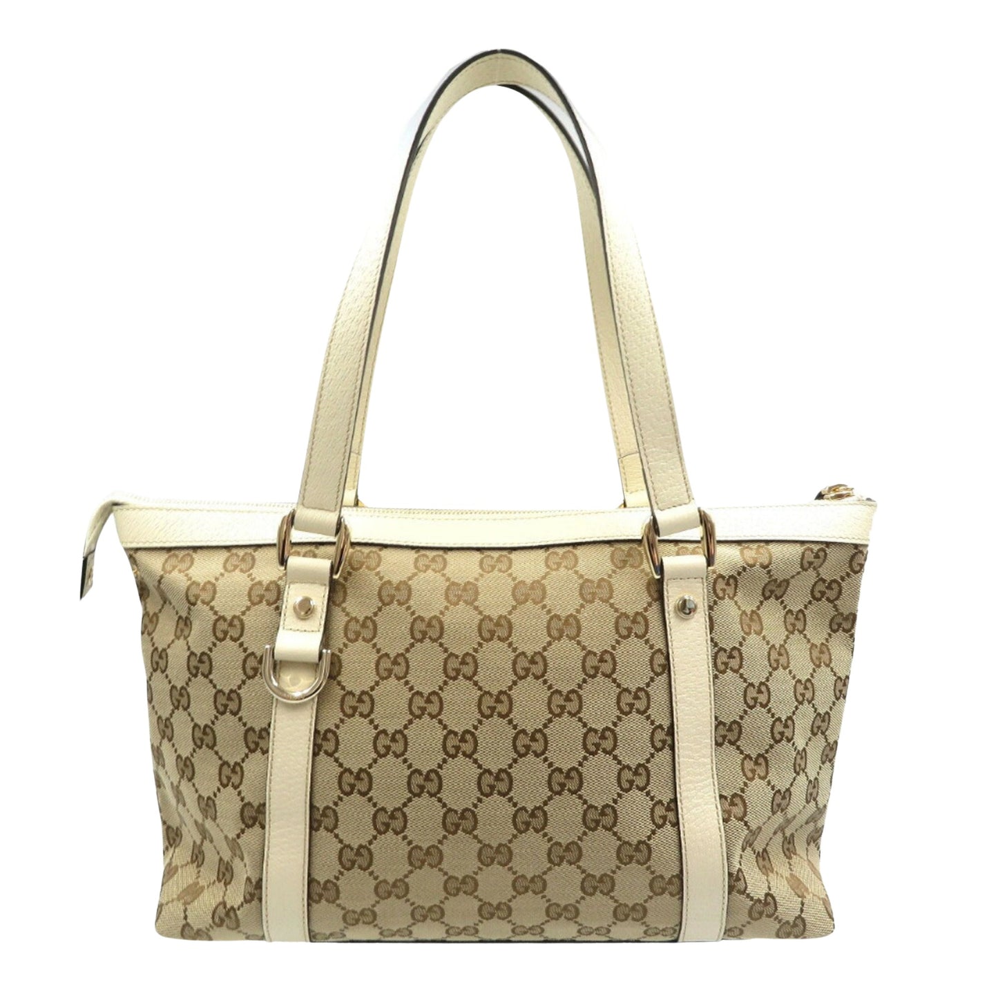 Gucci Abbey, Beige, Canvas, tote