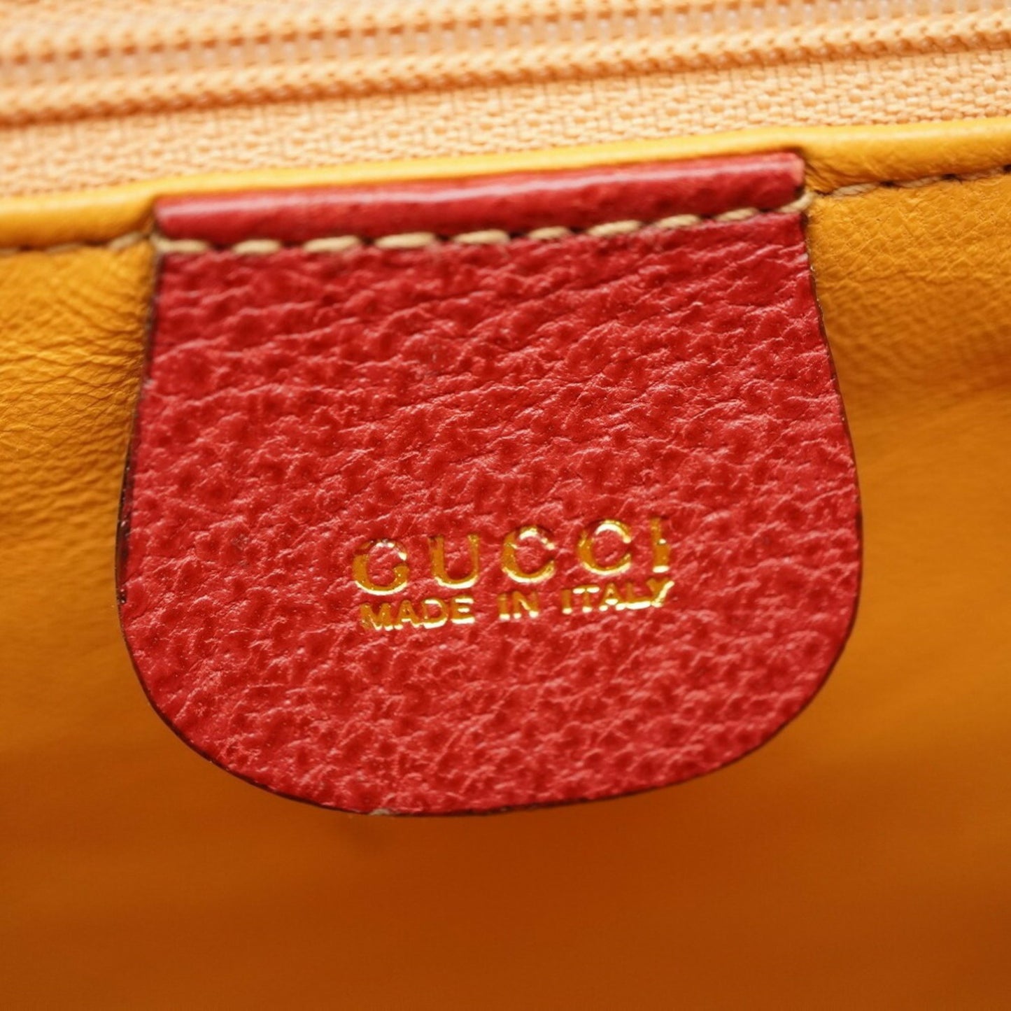 Gucci Bamboo, Red, Leather, handbag