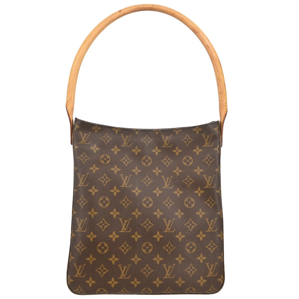 Louis Vuitton Looping Monogram Canvas, Brown, Canvas, Handbag