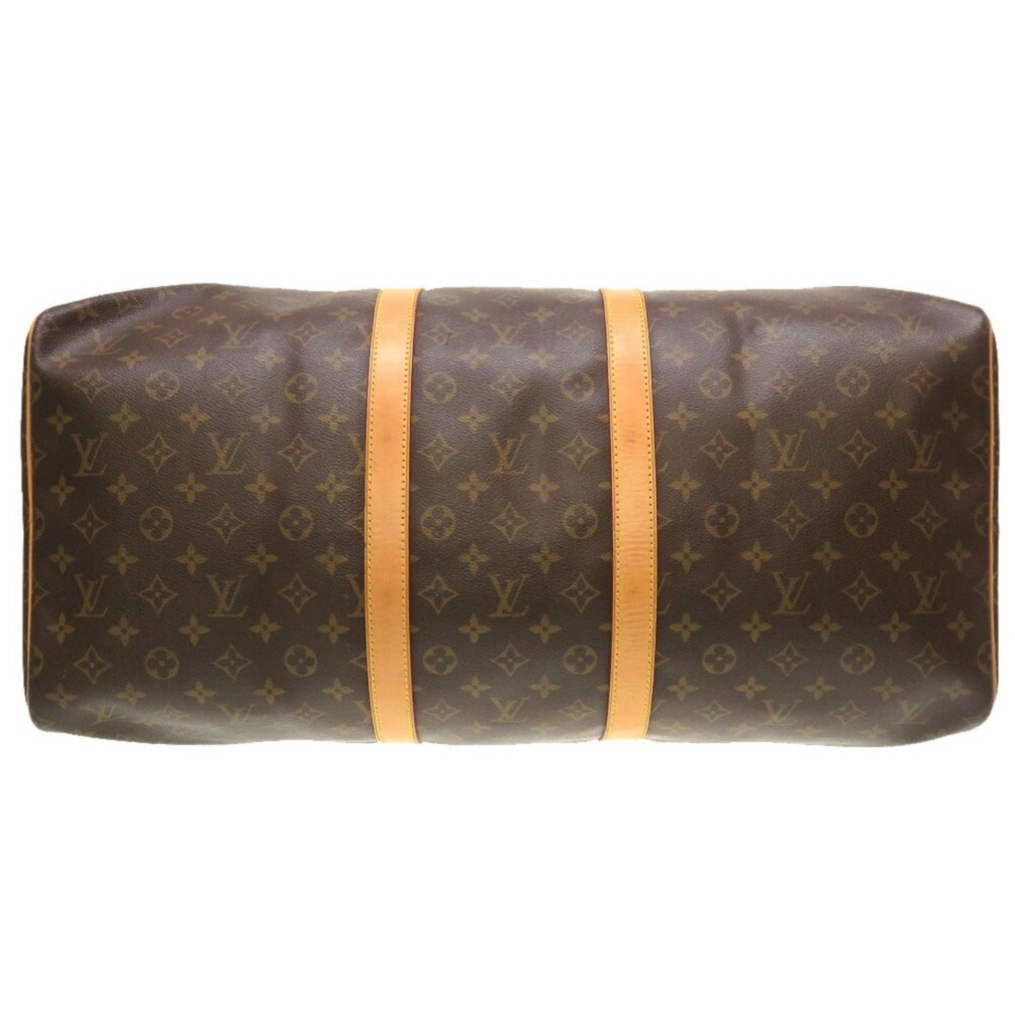 Louis Vuitton Keepall 55, Brown, Canvas, travel