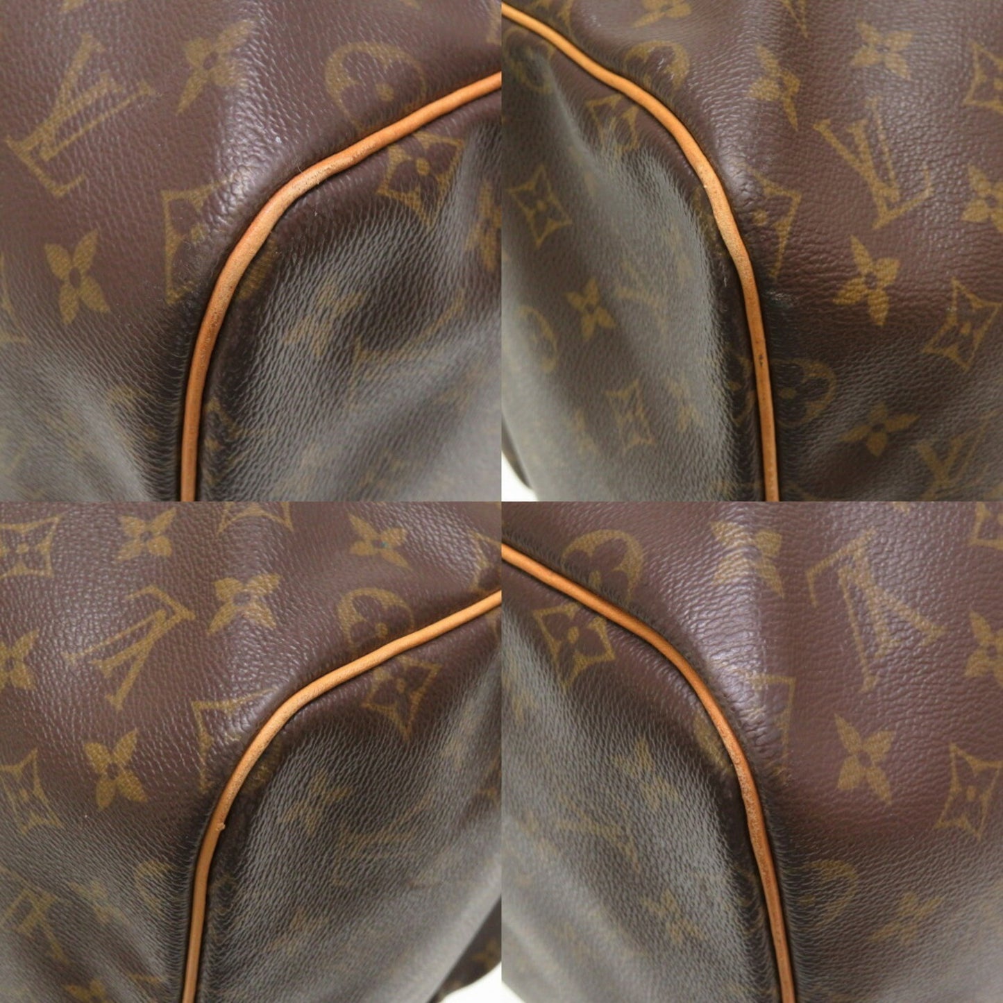 Louis Vuitton Keepall 55, Brown, Canvas, travel