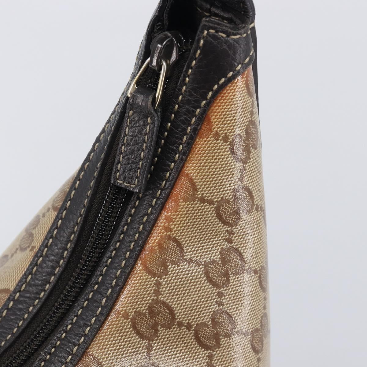 Gucci Nice Hobo Patent Canvas, Beige, Canvas, Shoulder Bag