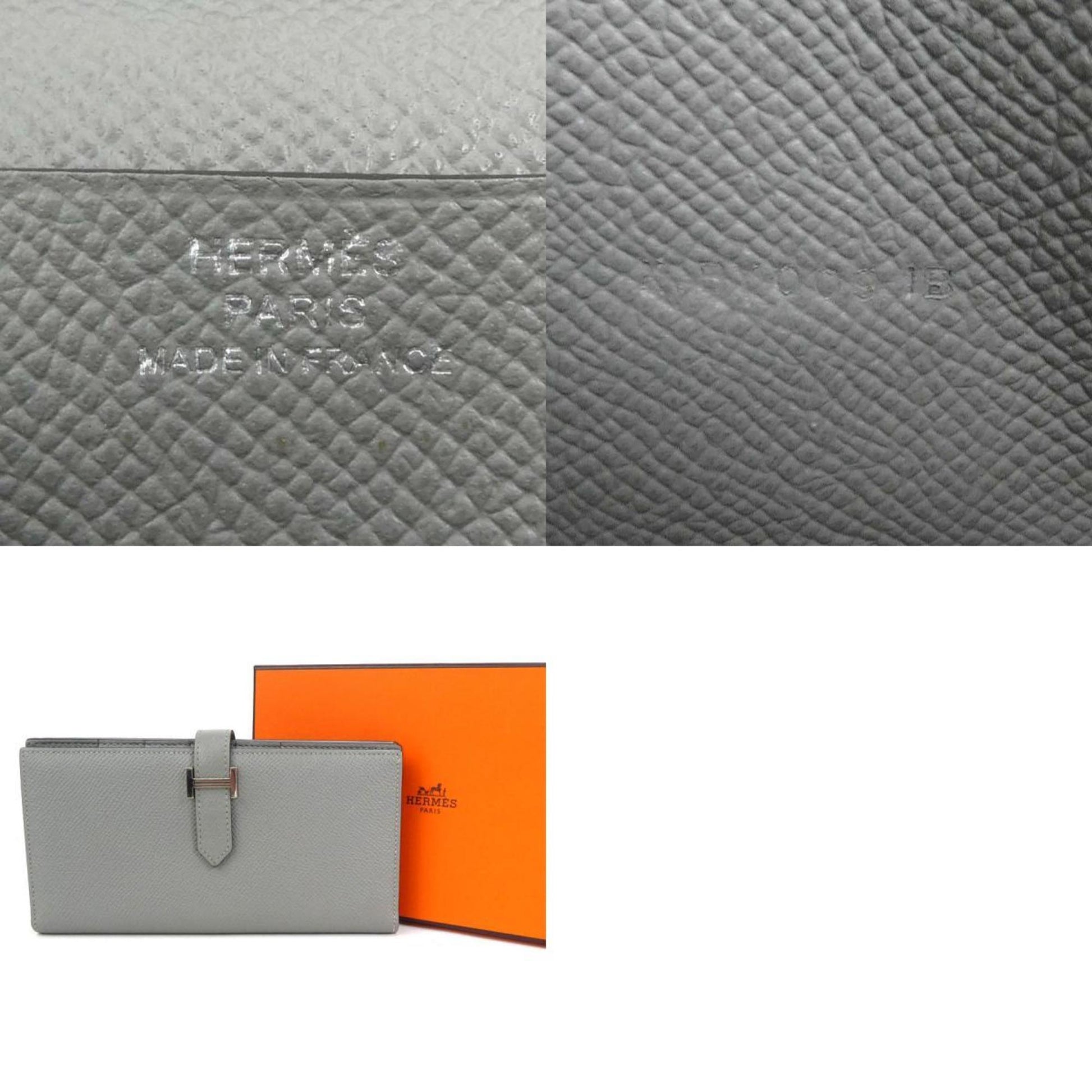 Hermès Béarn, Grey, Leather, wallet