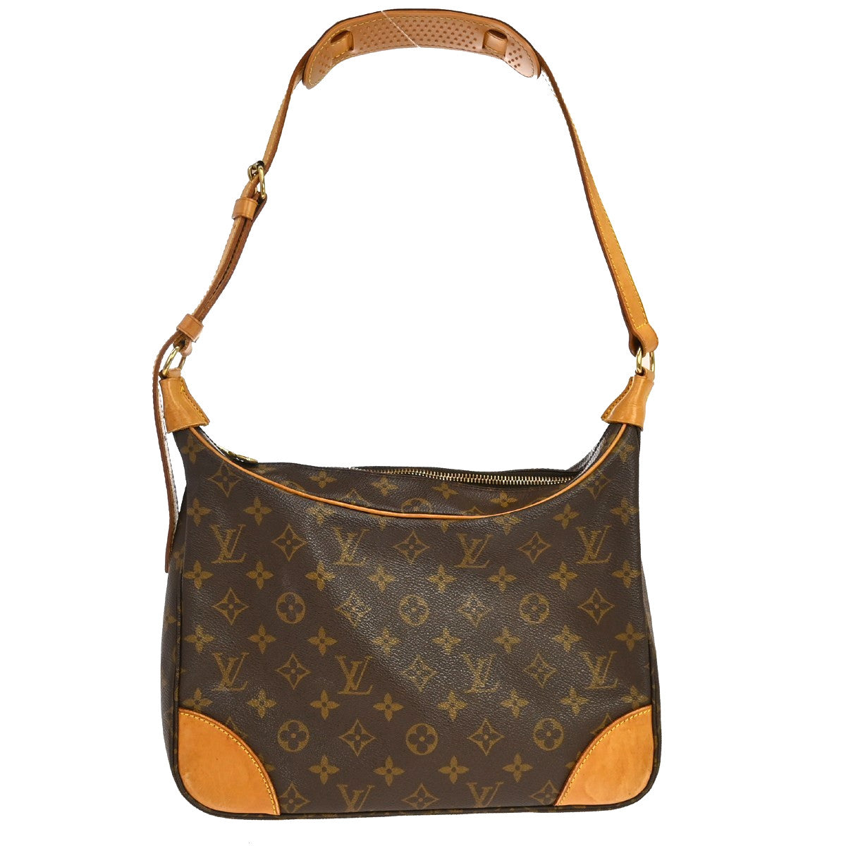 Louis Vuitton Boulogne Monogram, Brown, Canvas, Shoulder Bag