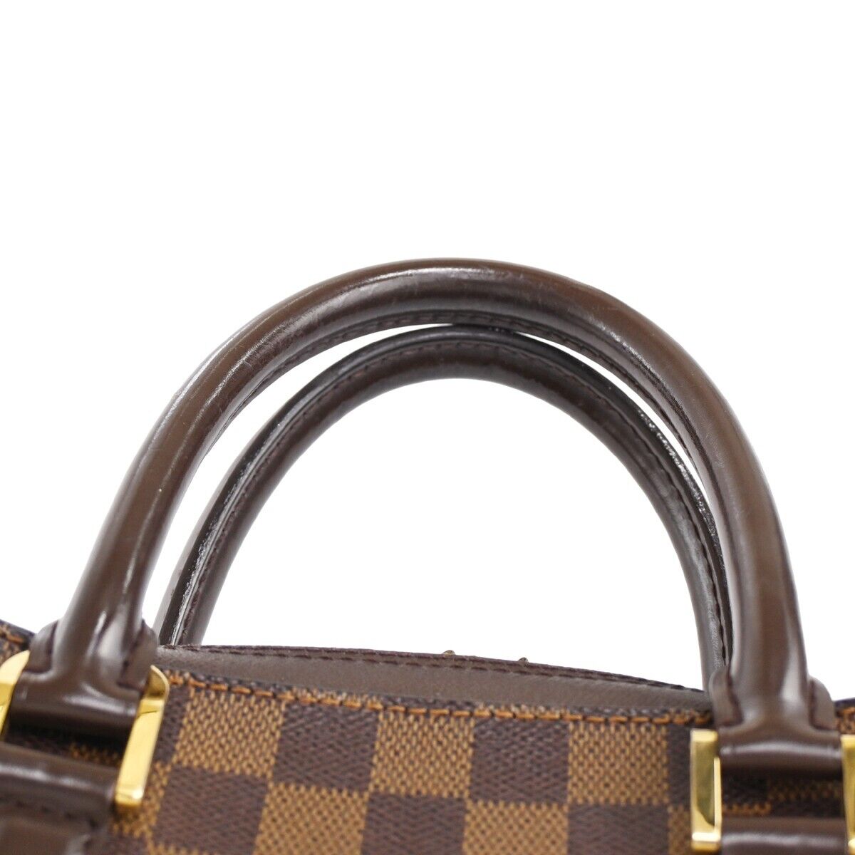 Louis Vuitton Triana, Brown, Canvas, handbag