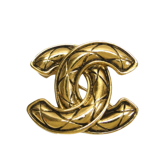 Chanel Coco Mark, Gold, Metal, brooch