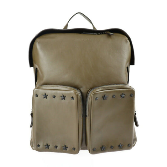 Jimmy Choo Star, Brown, Leather, backpack