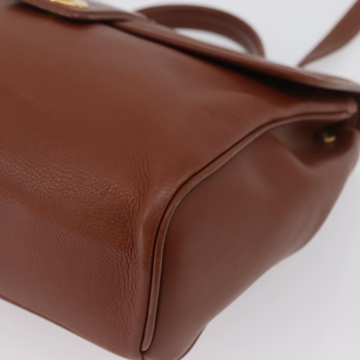 Gucci Vintage Leather, Brown, Leather, Handbag