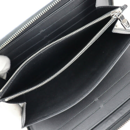 Louis Vuitton Zippy organizer, Black, Canvas, wallet