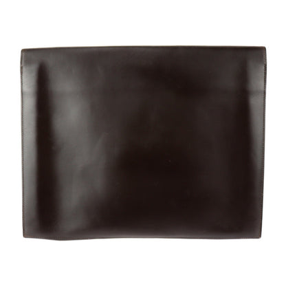 Hermès Faco, Brown, Leather, clutch