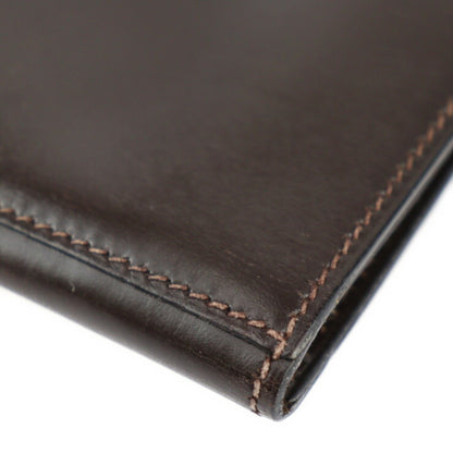 Hermès Faco, Brown, Leather, clutch
