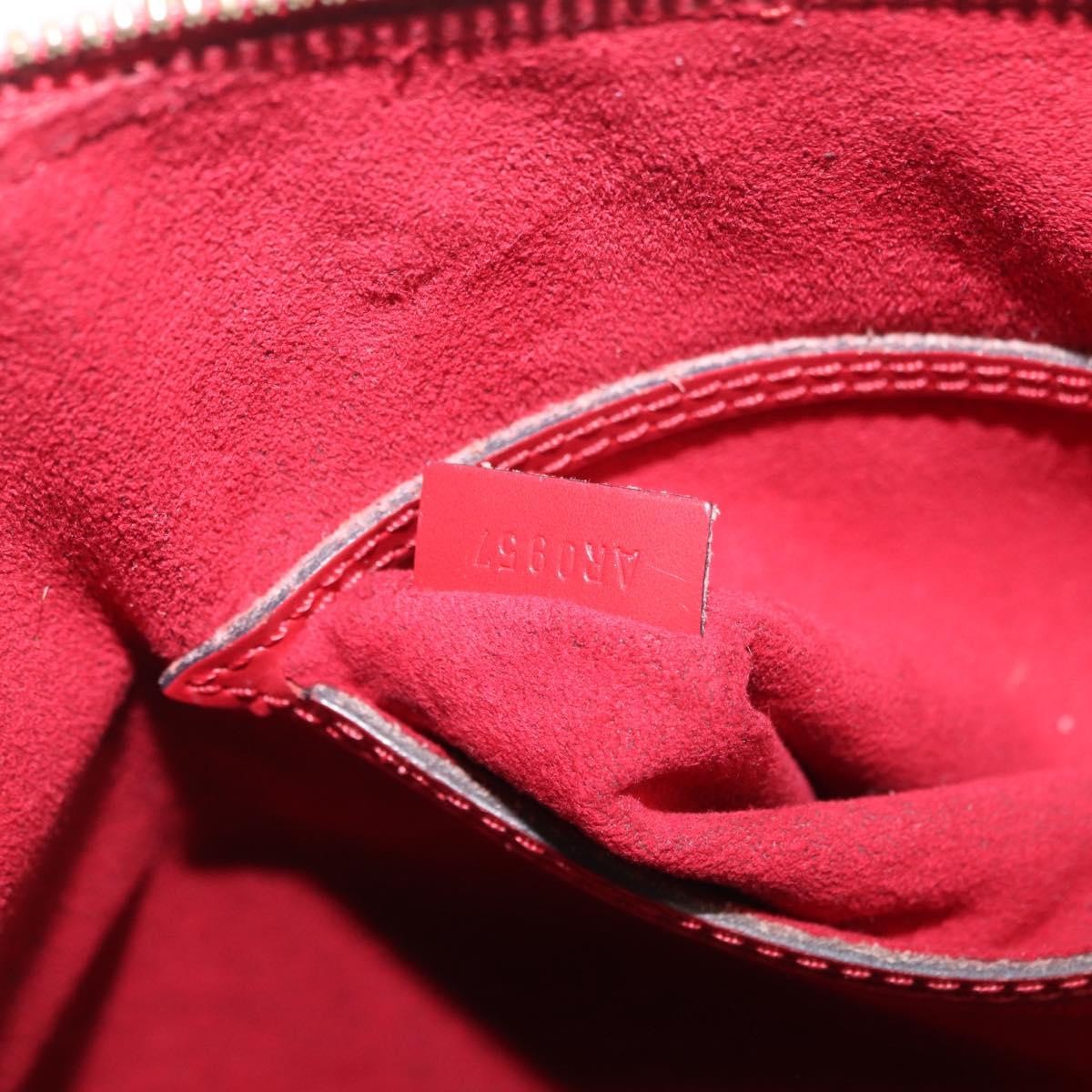 Louis Vuitton Alma Epi Leather, Red, Leather, Handbag