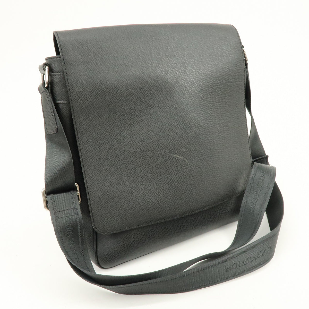 Louis Vuitton Roman Taiga Leather, Gray, Leather, Handbag