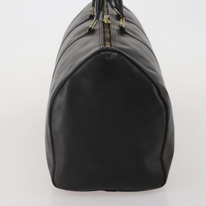 Louis Vuitton Keepall Epi Leather, Black, Leather, Travel Bag