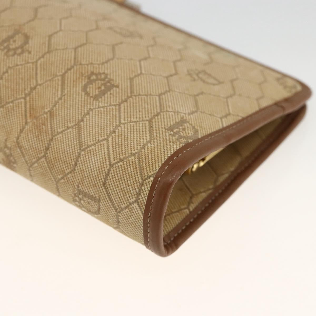 Christian Dior Vintage honeycomb clutch Canvas, Beige, Canvas, Clutch