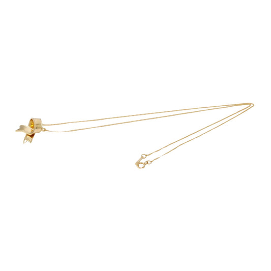 Tiffany & Co Ribbon, Gold, Yellow Gold, necklace