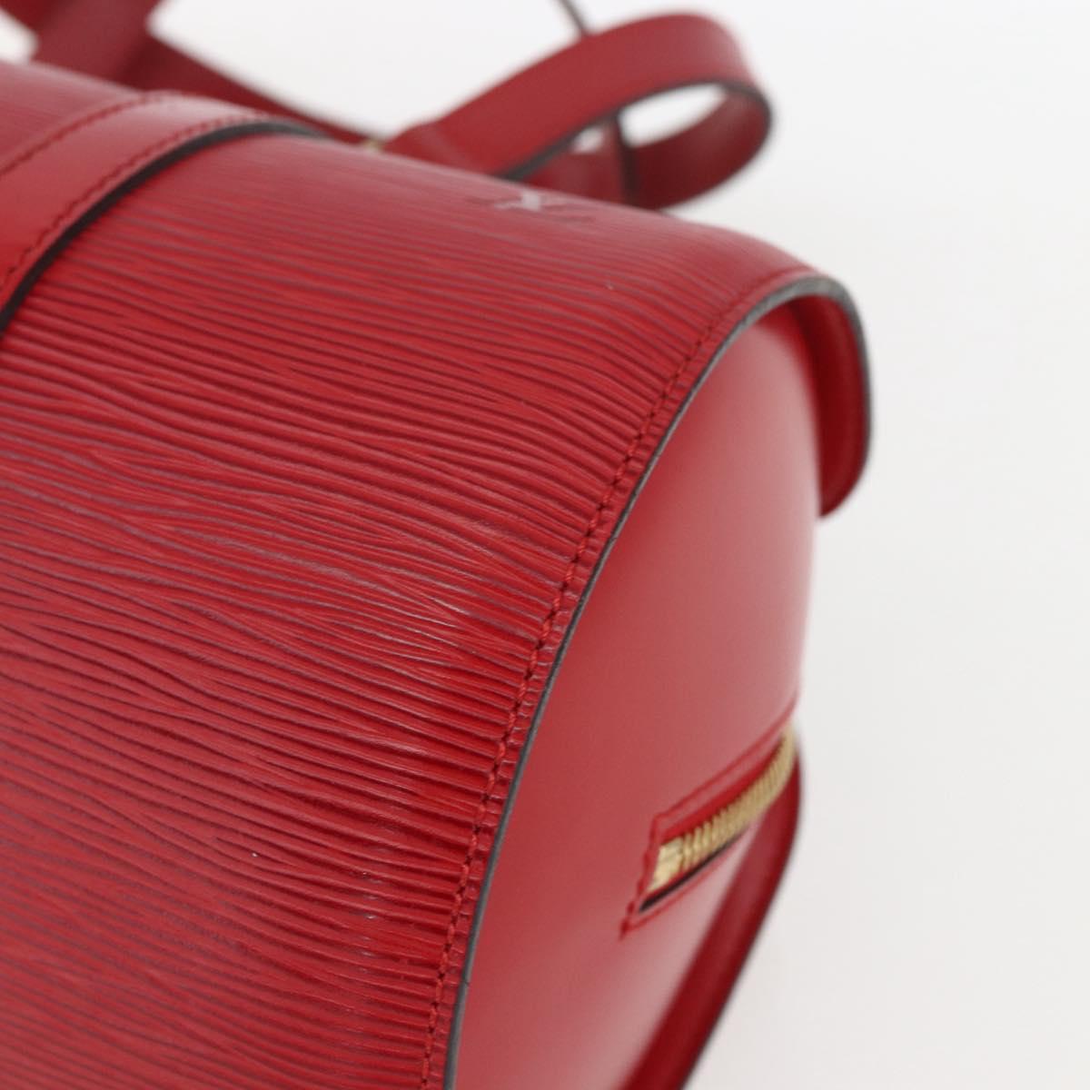 Louis Vuitton Soufflot Handbag Epi Leather, RED, LEATHER, Handbag