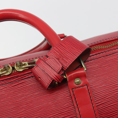 Louis Vuitton Keepall Epi, Brown, Canvas, Travel Bag