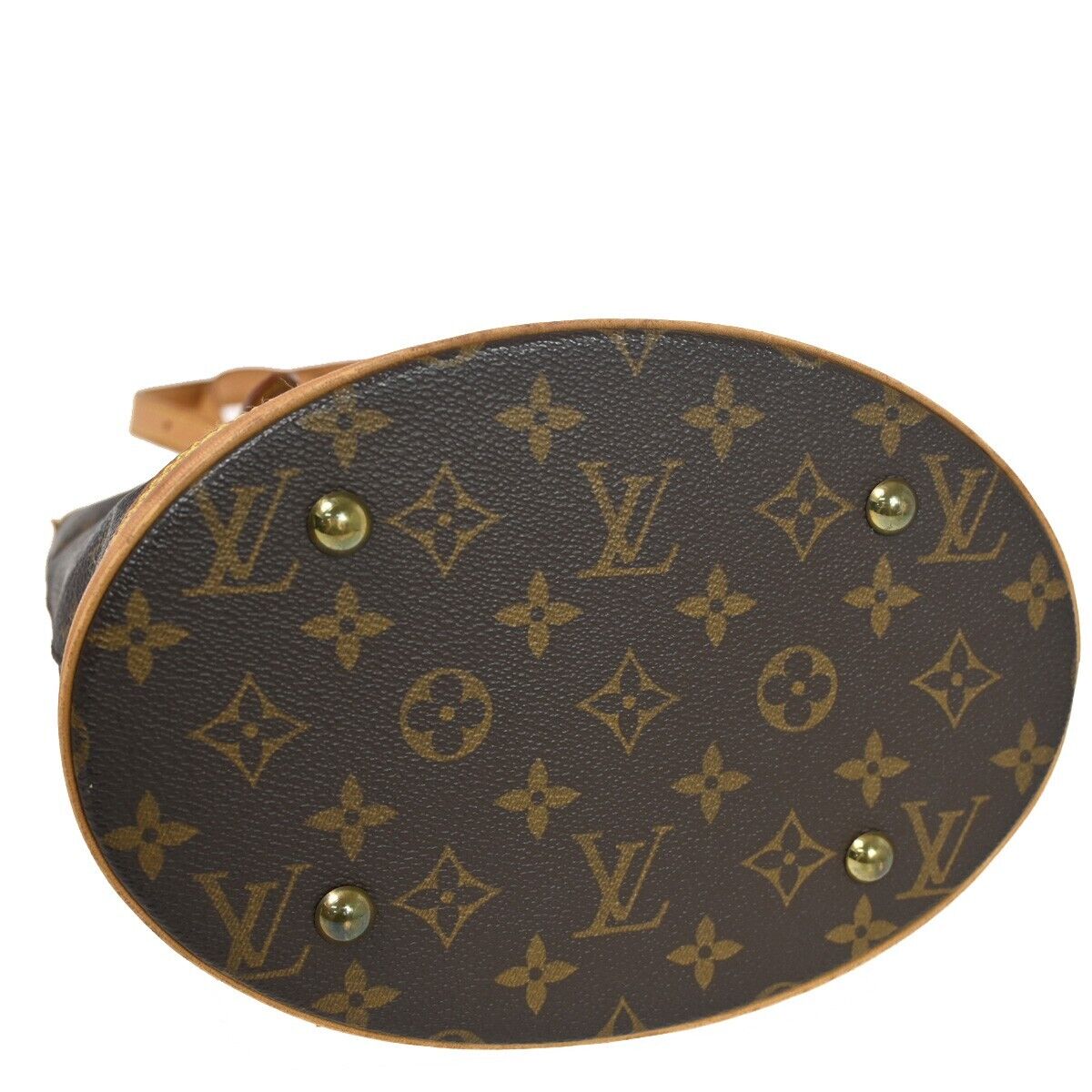 Louis Vuitton Bucket PM, Brown, Canvas, handbag