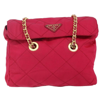 Prada Re-Edition 1995 Chain Tote Quilted Re-Nylon, Pink, Nylon, Shoulder Bag