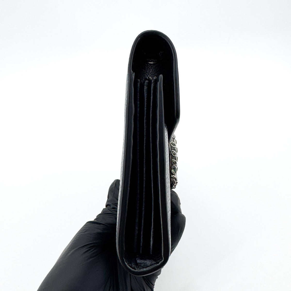 Gucci Dionysus Chain Leather, Black, Leather, Crossbody Bag