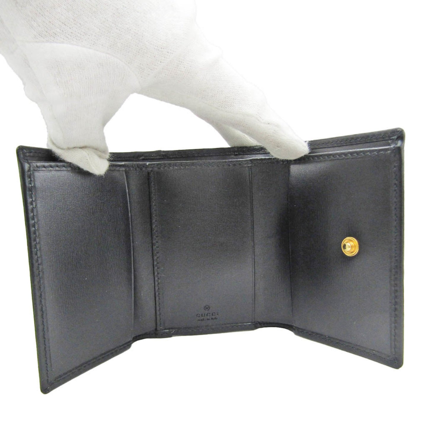 Gucci Horsebit, Black, Leather, wallet