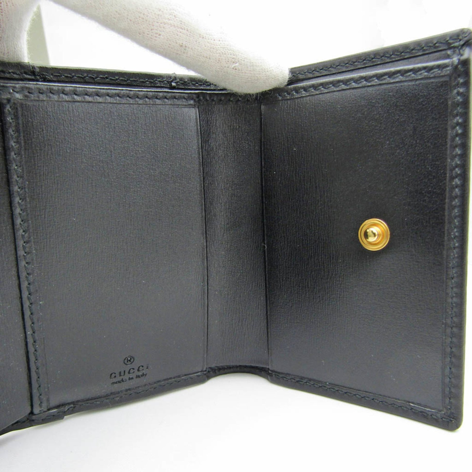 Gucci Horsebit, Black, Leather, wallet